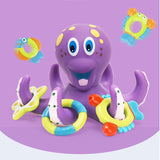 TD® Jouet de cercle de lancement de poulpe Jouet de bain de poulpe pour bébé pour enfants  Jouet éducatif de bain et d'eau pour bébé
