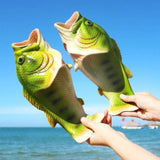 TD® Pantoufles de poisson de plage Pantoufles créatives drôles en forme de poisson Couple hommes et femmes pantoufles de plage