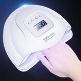 INN® Lampe sèche ongles UV à LED 110 W Séchoir vernis pour mains et pieds avec 4 minuteurs automatiques