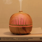 TD® Diffuseur d'arôme de grain de bois de rime ancienne charge USB humidificateur de diffuseur d'arômemuet d'huileessentielle àultra