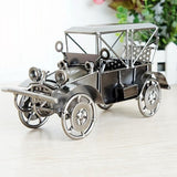 TD® MéTal RéTro ModèLe de Voiture Vintage Classique ModèLe de Voiture ModèLe   Automobile antique  Couleur: argent