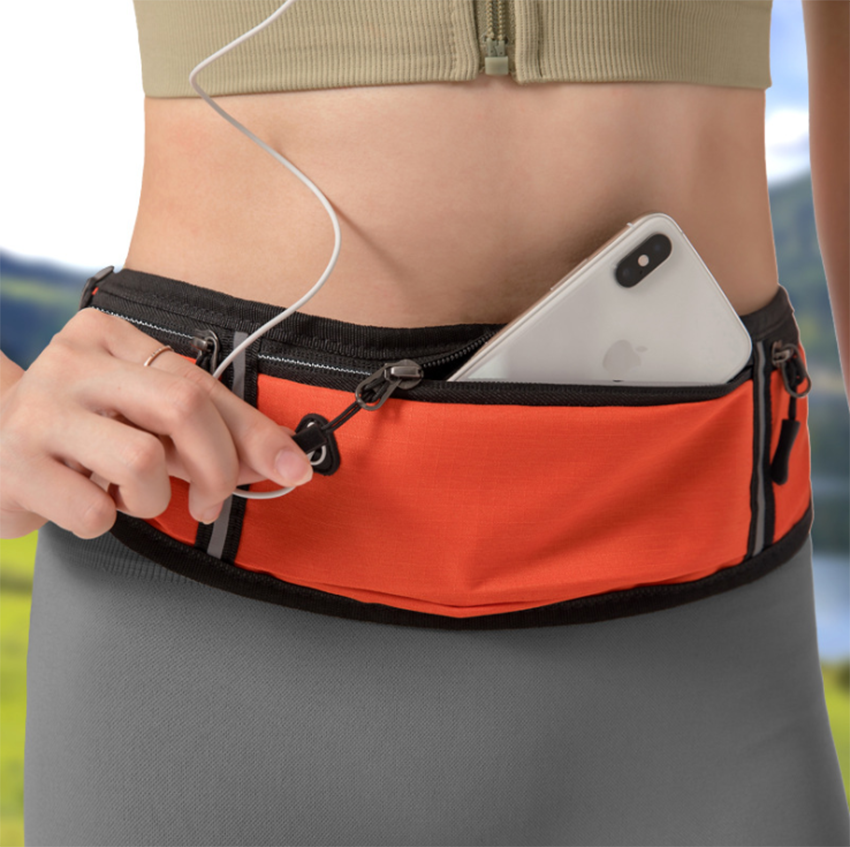 sac de téléphone portable pour hommes et femmes équipement de plein air étanche invisible nouveau mini sac de ceinture noir