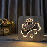TD®  Lampe de bureau créative Veilleuse 3D Lumière LED - jaune
