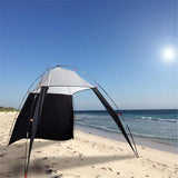TD® Mode extérieur auvent abri de plage tente d'ombrage installation rapide tente de plage pour la pêche Camping voyage 5-8 personne