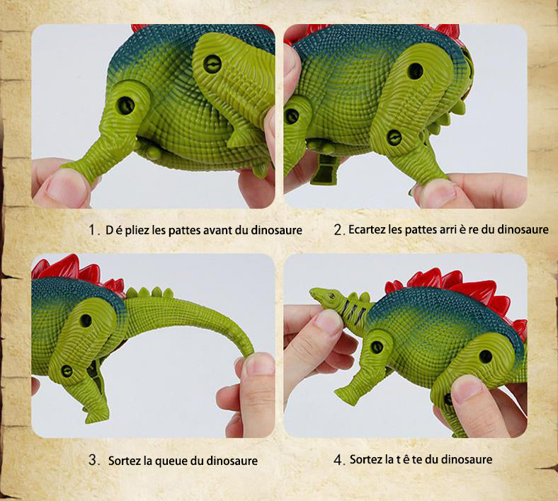 TD® Jouet pour enfant Jurassic World avec volcan et dinosaures - Cadeau Noël lumière et fumée - thème préhistorique