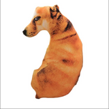 TD® Drôle 3D Dog Imprimer Coussin Coussin créatif mignon poupée en peluche cadeau Home Décor  Coussin de chien souple Modèle:：Akita