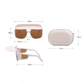 TD® Lunettes de soleil Monture complète  Monopièce Femmes Protection des yeux et protection solaire    Ajustables  Polarisées avec b