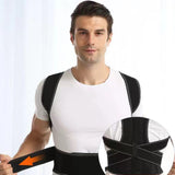 TD® Ceinture de correction du dos anti-bossu poitrine correcteur d'épaule ouvert ceinture de correction de posture code L