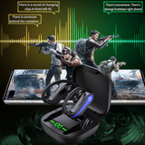 TD® Casque Bluetooth sans fil intra-auriculaire sport affichage de puissance affichage numérique réduction du bruit universel