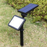 TD® Lumière solaire 48LED, lumière d'inondation solaire extérieure de pelouse, applique murale de paysage de jardin