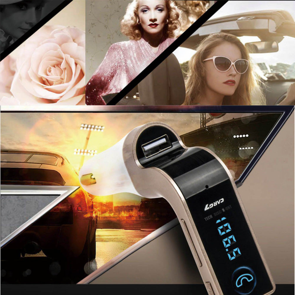 TD® Transmetteur FM Bluetooth voiture puissance lecteur mp3 Mains Libres Musiques Adaptateur Radio sans Fil Kit chargement téléphone