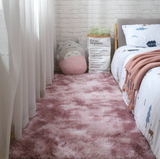 TD® Tie-dye dégradé tapis à poils longs salon table basse tapis lit les cheveux longs peuvent être lavés