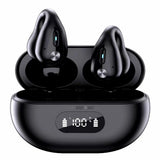 TD® Casque Bluetooth Casque Bluetooth à clipser Casque de sport à conduction osseuse non intra-auriculaire