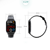 INN® Bracelet de sport grand écran ym12 montre intelligente Bluetooth fréquence cardiaque sang oxygène température bracelet de sport