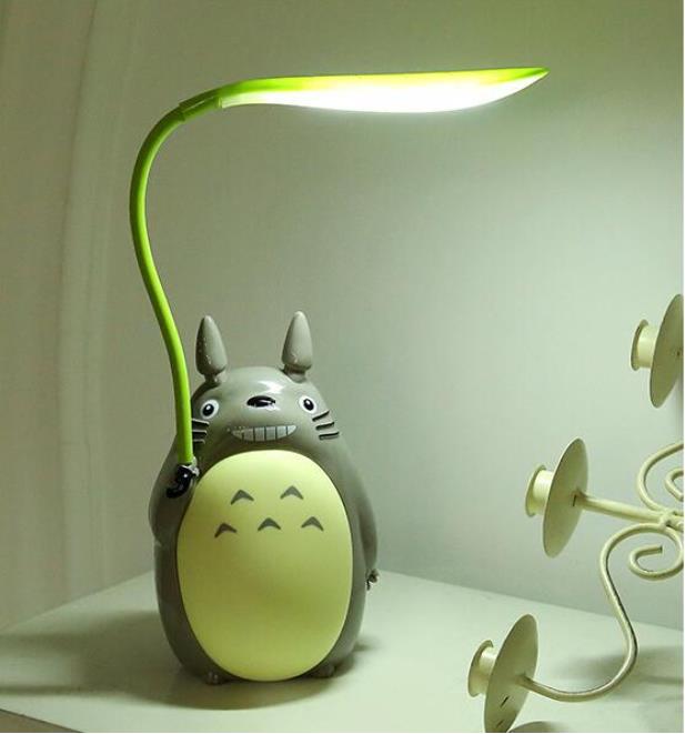Veilleuse dessin animé mon voisin Totoro LED Protection des yeux lampe de bureau d'apprentissage tuyau flexible pliable