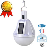 INN® Ampoule solaire rechargeable à trois faces, éclairage LED d'urgence à batterie au lithium 18650 intégré, éclairage d'étal de ma