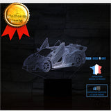 TD® Voiture de sport 3D touch 7 couleurs