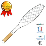 BBQ Poignée En Bois Simple Poisson Barbecue Net Clip Barbecue Clip En Plein Air Grillé Poisson Clip Outils De Barbecue