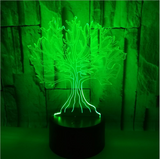TD® Lumière visuelle LED tactile colorée de grand arbre 3D