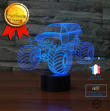 TD® 3D Lampe Illusion Optique Led Veilleuse 3D Led Veilleuse 7 Changement De Couleur Cool Plage Dune Buggy Voiture Table De  AW60753