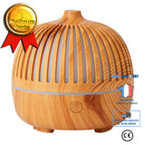 TD® Diffuseur d'arôme de grain de bois de rime ancienne charge USB humidificateur de diffuseur d'arômemuet d'huileessentielle àultra