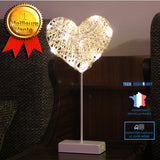 TD® Petite lampe de table Veilleuse créative tissée à la main de LED Lumières décoratives d'amour