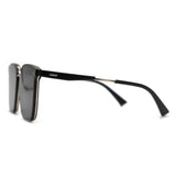 TD® Lunettes de soleil à grand cadre Lunettes de soleil UV pour femme Lunettes de soleil polarisées spéciales Lunettes de soleil noi