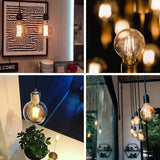 TD® Ampoule ，E27 à visser ，8W  220V， Ambre sarcelle，Décoration lumineuse，Ampoules électriques à l'ancienne， Ampoule décorative vinta