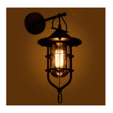 TD® Applique Murale Vintage Américain rétro industrielle vent/Créative Lampe de chevet balcon allée en fer forgé couloir bar café la