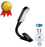 TD® Lampe de bureau fixable et portative pince USB au lit sans fil rechargeable LED réglable ordinateur bureau chambre