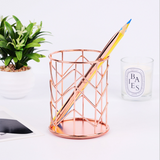 TD® Porte-stylo Nordic ins Porte-stylo doré Porte-stylo d'art en fer or rose Panier de rangement de bureau Boîte de rangement  vaiss