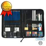 Ensemble d'art 53 pièces ensemble de papeterie de peinture de croquis d'art professionnel ensemble d'aquarelle solide au cray