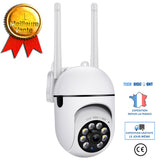 TD® Caméra HD ampoule surveillance intérieure machine à tête secouante interphone bidirectionnel réseau de vision nocturne 1080P