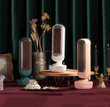 INN®  Ventilateur d'humidification Mini ventilateur portable de table d'humidification en forme de tour vintage ventilateur de