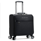 TD® Valise d'embarquement d'affaires de 18 pouces chariot à roue universel en cuir PU petit mot de passe service valise boîte de voy