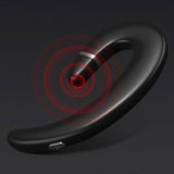 TD® Casque Bluetooth binaural à conduction osseuse monté sur l'oreille super longue veille sans casque Bluetooth intra-auriculaire