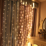 TD® Rideau Lumineux, Guirlandes Lumineuses LED 3m*3m, Decoration de Fenêtre, Noël, Mariage, Anniversaire, Maison, IP55（Blanc froid）