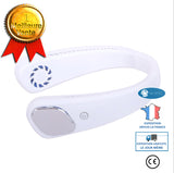 INN® Ventilateur à cou suspendu sans feuilles paresseux USB portable à cou suspendu petit ventilateur électrique bureau extérieur