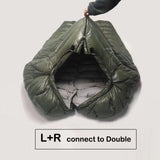 TD® Camping en plein air sac de couchage hiver froid hommes et femmes célibataires -15 degrés sac de couchage en duvet de canard