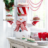 TD® Ornement d'Halloween Père Noël Plateau Bonhomme de Neige Snack Rack Résine Artisanat Jouet Ornement