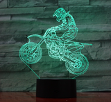 INN® INN Lampe 3D LED bateau 7 couleurs USB Veilleuse de chambre intérieur, Pour décoration de maison, Pour cadeau