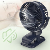 TD® Petit ventilateur usb pince de bureau mini bureau de chevet étudiant muet peut couper le ventilateur de vent doux naturel