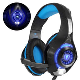 TD® Casque Gaming PS4, Casque Gamer avec Micro Premium Anti Bruit Audio Stéréo Basse avec LED Lampe Gaming-accessoire de jeux