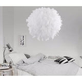 TD® Lustre en plumes design moderne intérieur extérieur décoration tendance éclairer maison efficacement apparence artistique unique