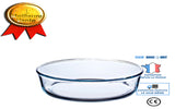 TD® Moule à manqué Classique en verre 26 cm Transparent gâteaux/ Tartes Lave-Vaisselle Micro -ondes Pratique/Anti-rayures