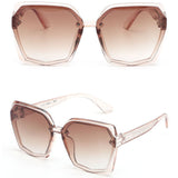 TD® Nouvelles lunettes de mode européennes et américaines lunettes de soleil à grand cadre ombrageant les lunettes de soleil pour fe