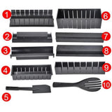 TD® Outil à sushi ensemble complet classique d'artefact de volet roulant combinaison en forme de coeur ensemble de moules à sushi