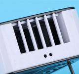 INN® Ventilateur Mini USB Rechargeable Vent Fort Portable Portable Sans Feuilles Ventilateur de Climatisation Créatif Petit Ventilat