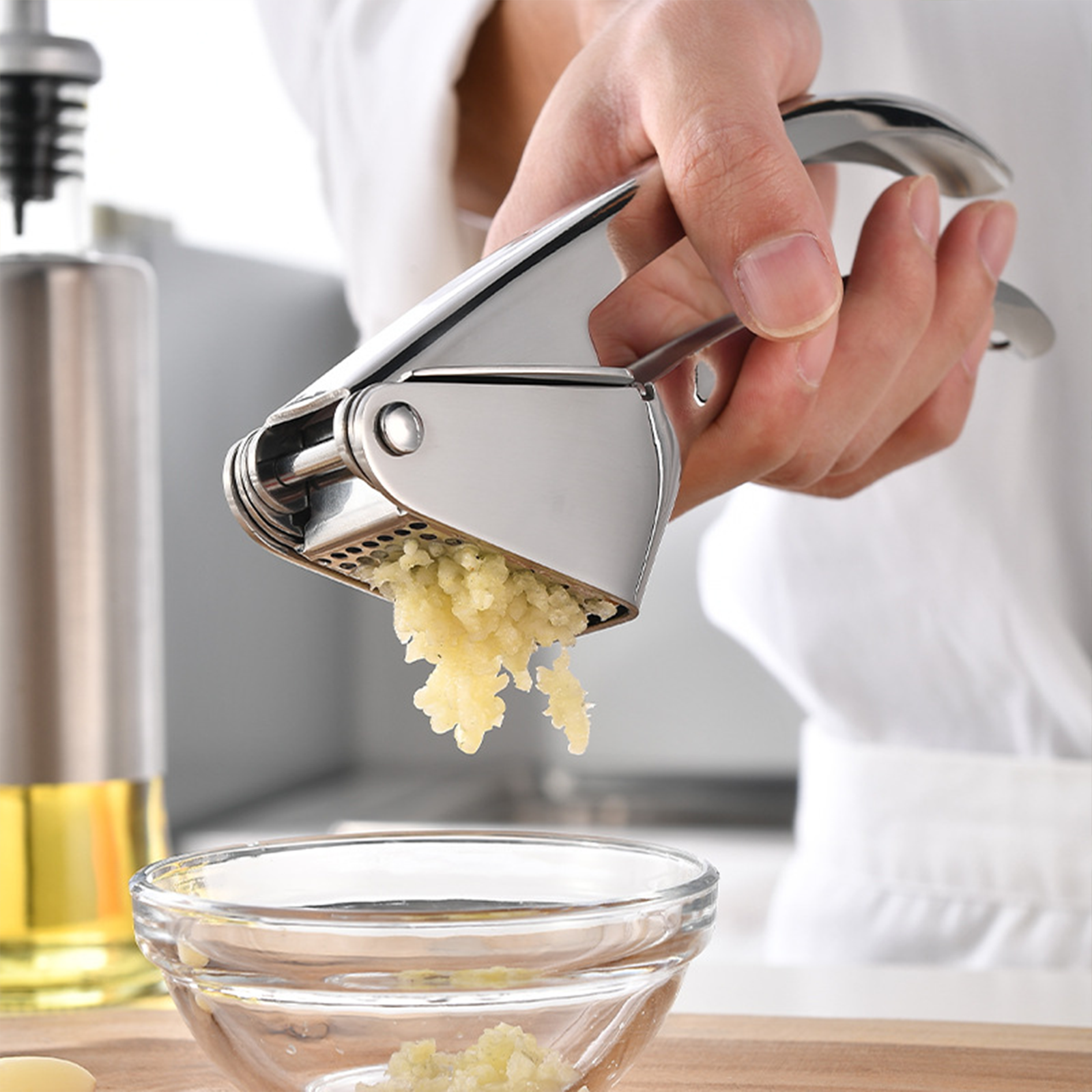Presse ail acier inoxydable - Préparation Culinaire - Gadgets de Cuisine