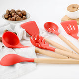 TD® Lot Ustensiles,11-12-13 pièces ensemble de cuisine en Silicone ensemble d'ustensiles de cuisine - Type 11 Pcs kitchen set #A